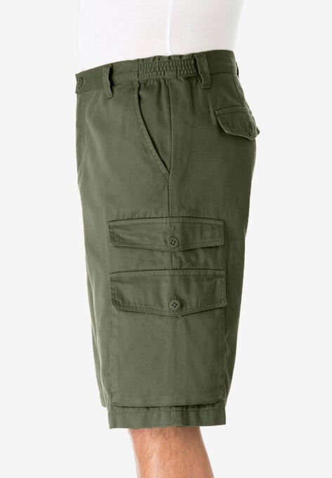 12" Side Elastic Cargo Shorts, , alternate image number null