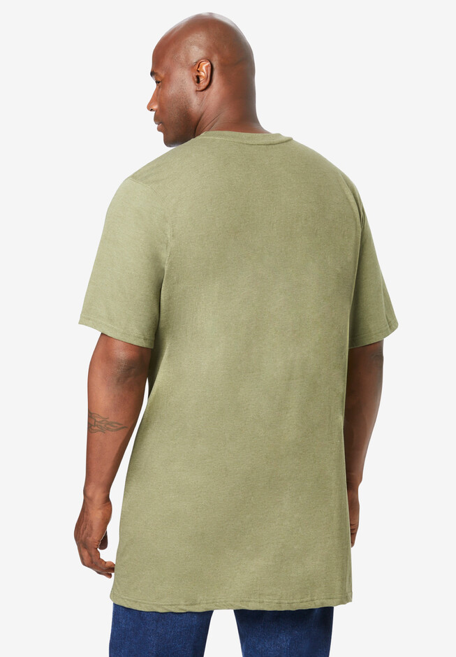 Heavyweight Longer-Length Pocket Crewneck T-Shirt