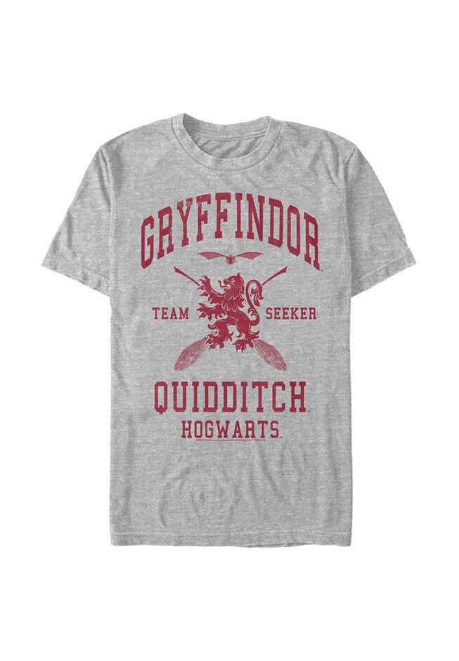 Gryffindor Quidditch Seeker Tops & Tees, ATHLETIC HEATHER, hi-res image number 0
