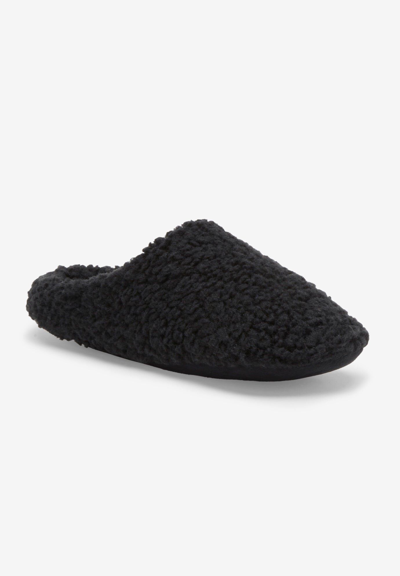 Sherpa Slippers, BLACK, hi-res image number 0