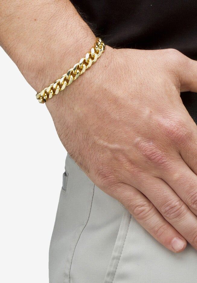 Men'S Goldtone 2-Piece Set Curb Link Chain Necklace (10.5Mm), 30 Inches, , alternate image number null