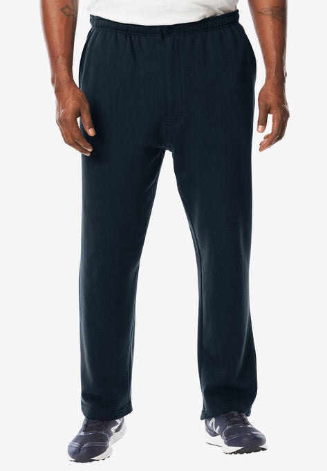Fleece Zip Fly Pants, NAVY, hi-res image number null