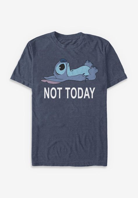 Lilo & Stitch Not Today Graphic Tee, NAVY HEATHER, hi-res image number null