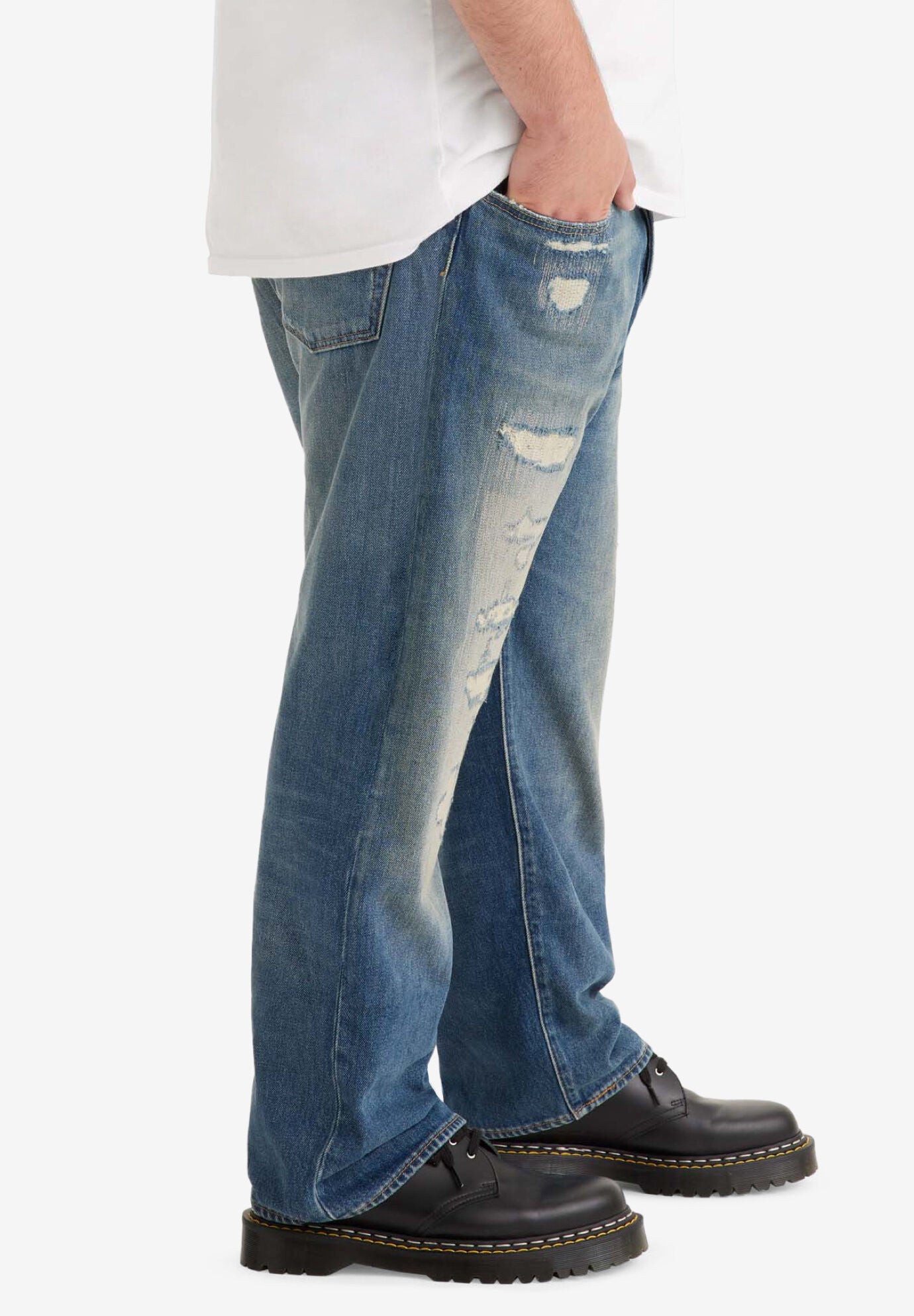 levi's men's 501 original fit stretch jeans