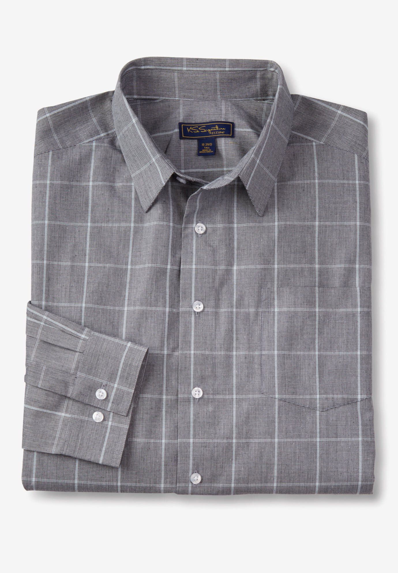 big and tall button down collar dress shirts