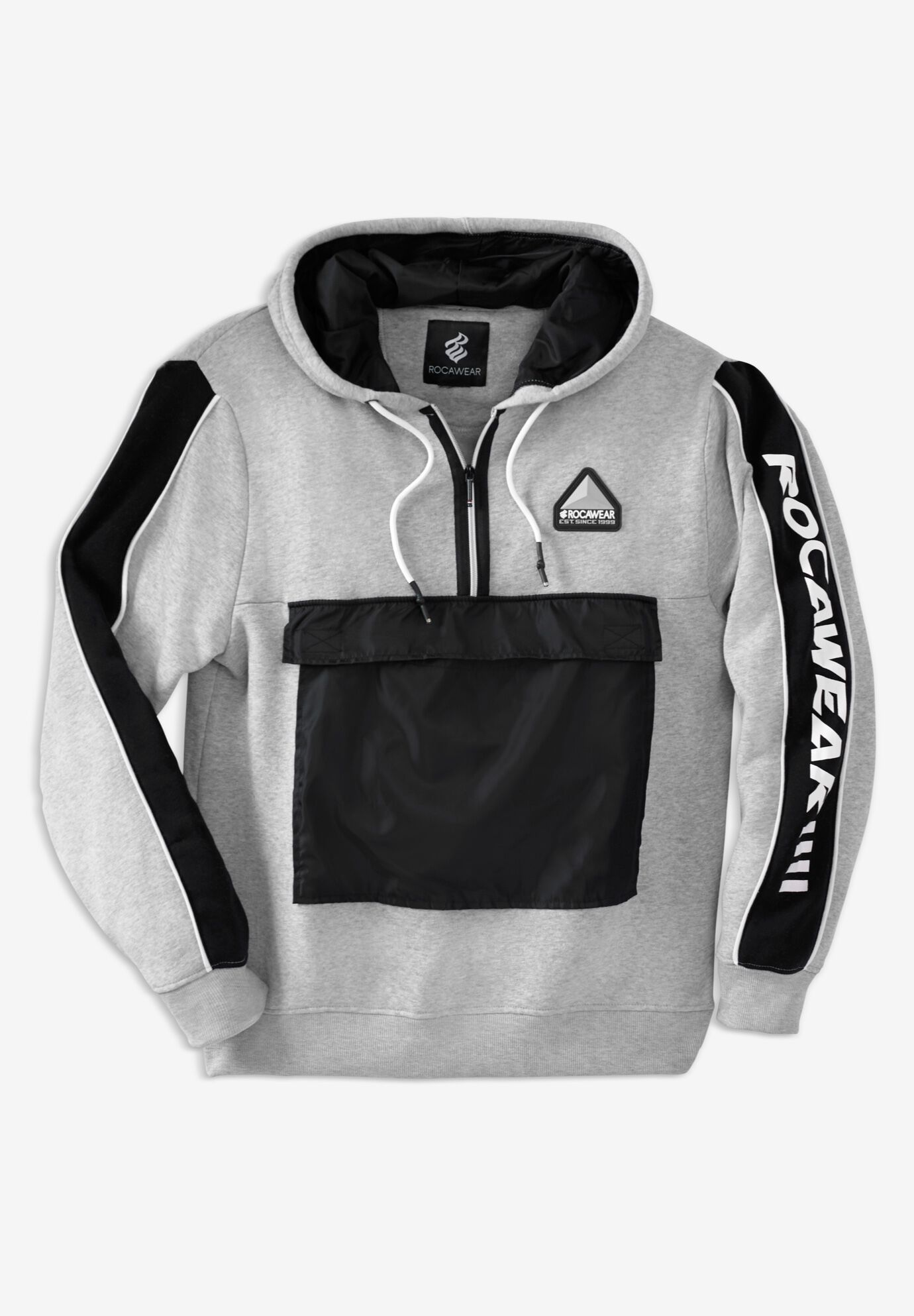 Rocawear Zip Pocket Pullover Hoodie King Size