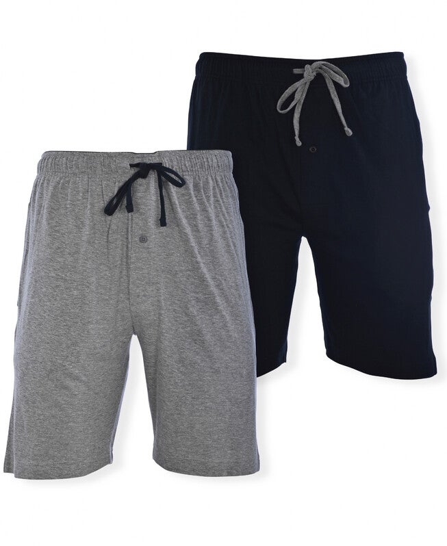 Men's Solid Knit Jams, BLACK GREY, hi-res image number 0