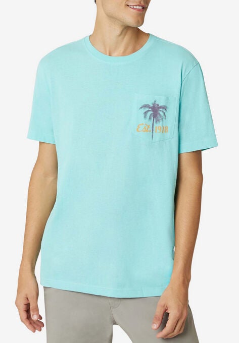 Chaps® Nautical Graphic Tee, AQUA BLUE, hi-res image number null