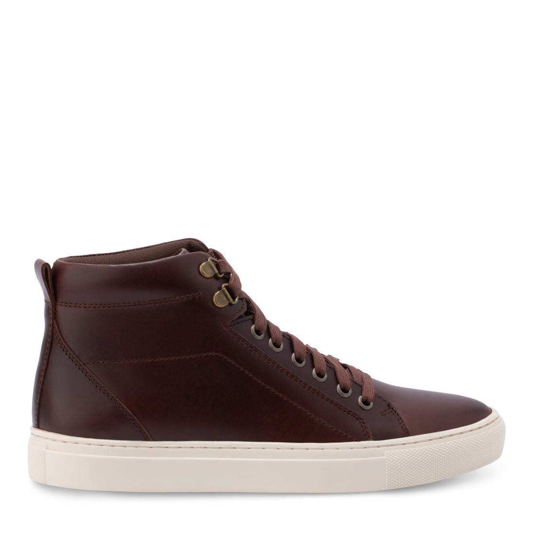 Wellington Leather High Top Sneaker, BROWN, alternate image number 2