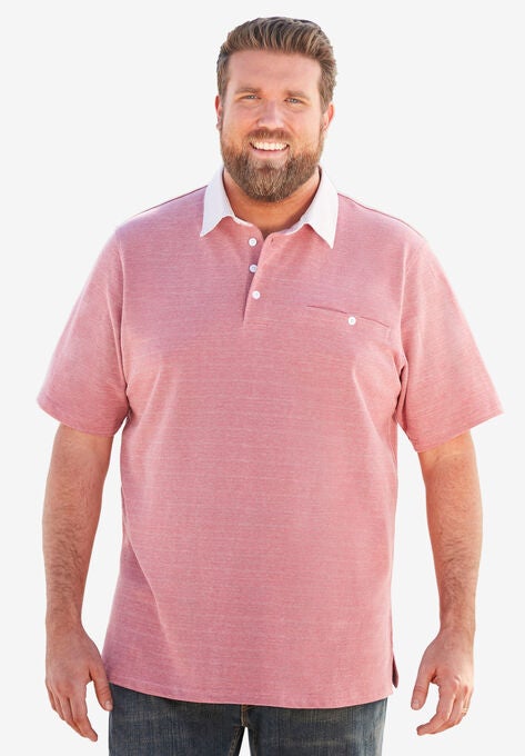 Going Out Polo, DARK SALMON BIRDSEYE, hi-res image number null