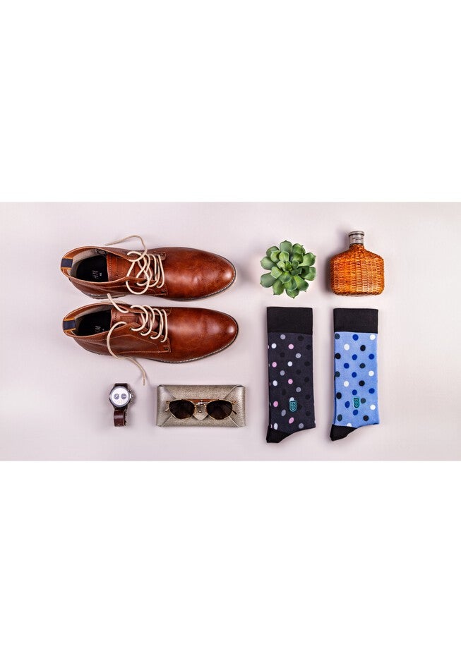 The Blue Danny (Blue Polka Dots) Socks, , alternate image number 5