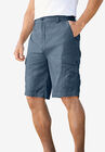 10" Side Elastic Canyon Cargo Shorts, SLATE BLUE, hi-res image number null