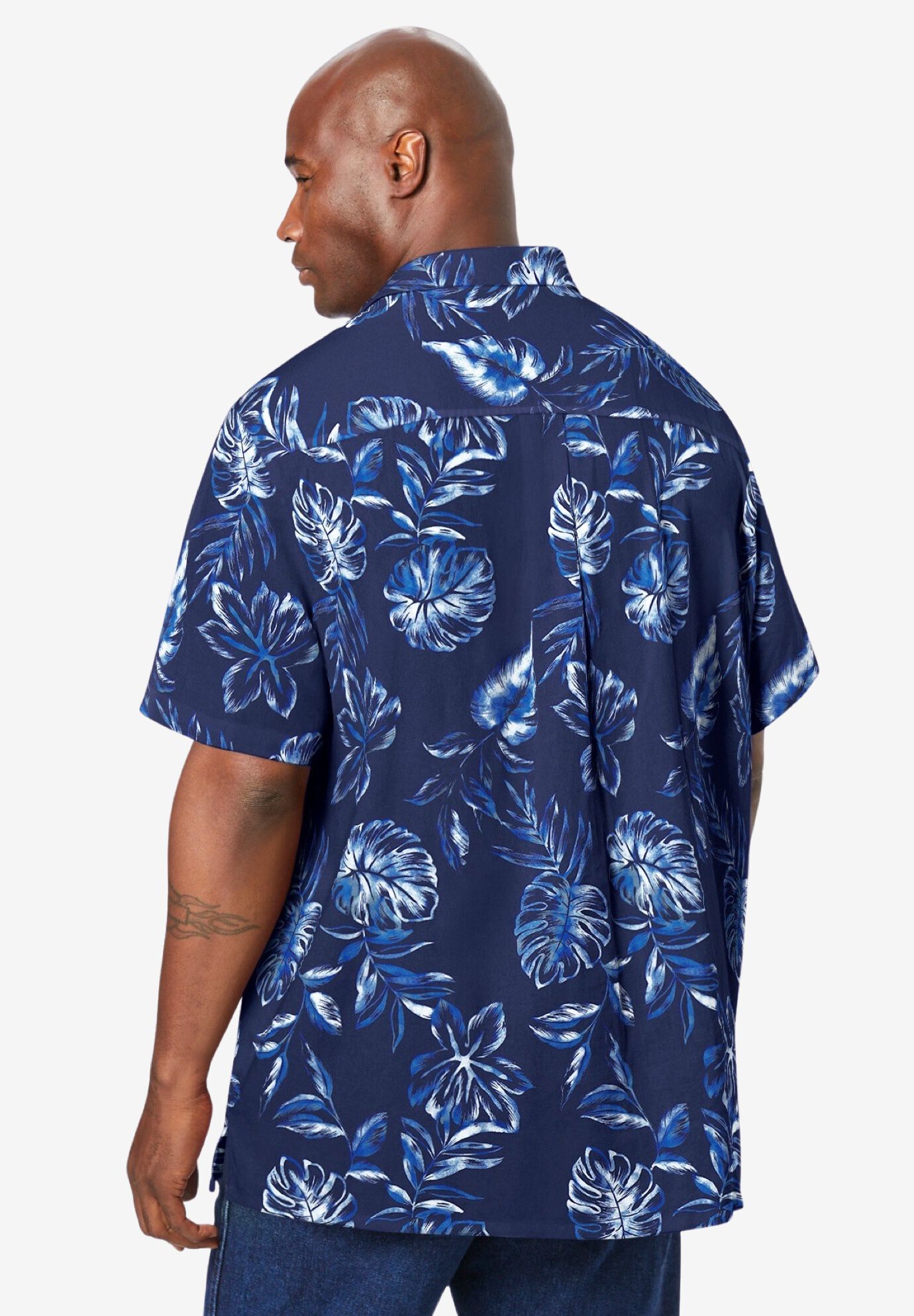 The Short Sleeve Linen  - Blue