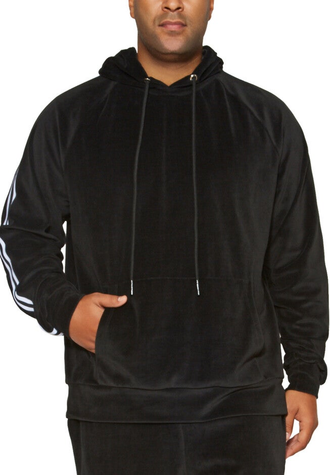 Velour Hoodie, ONYX, hi-res image number null