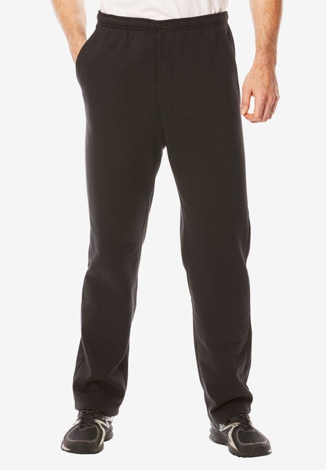 Men's sweatpants with pockets and zipper fly clearance