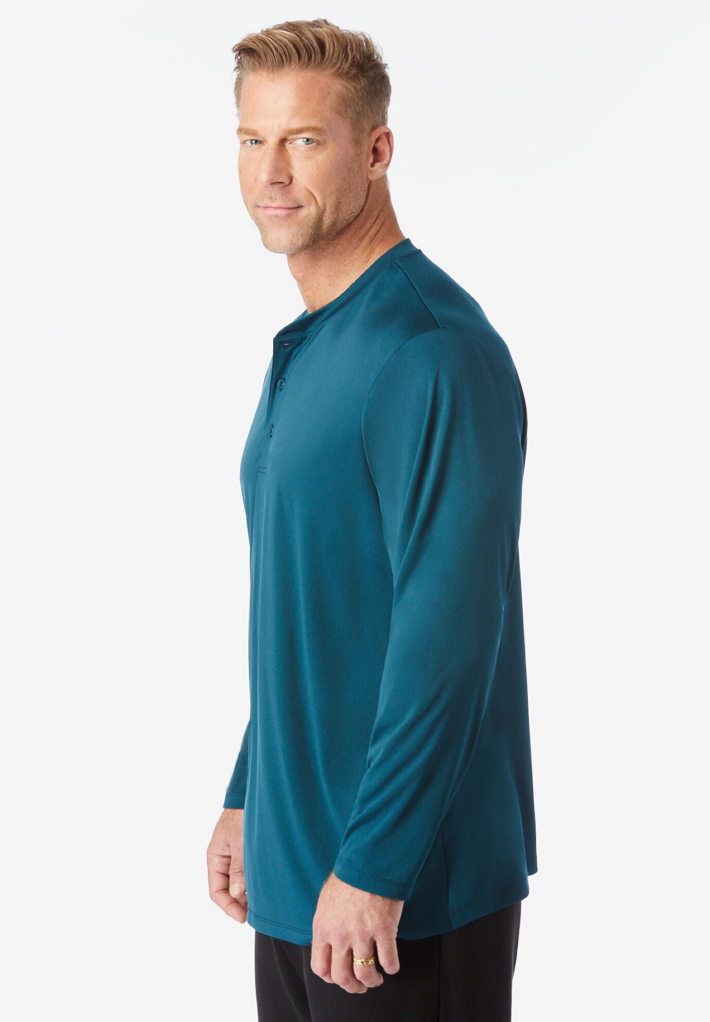 No Sweat Henley, , alternate image number 2