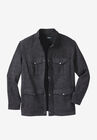 Sweater Fleece Multi-Pocket Jacket, STEEL MARL, hi-res image number null