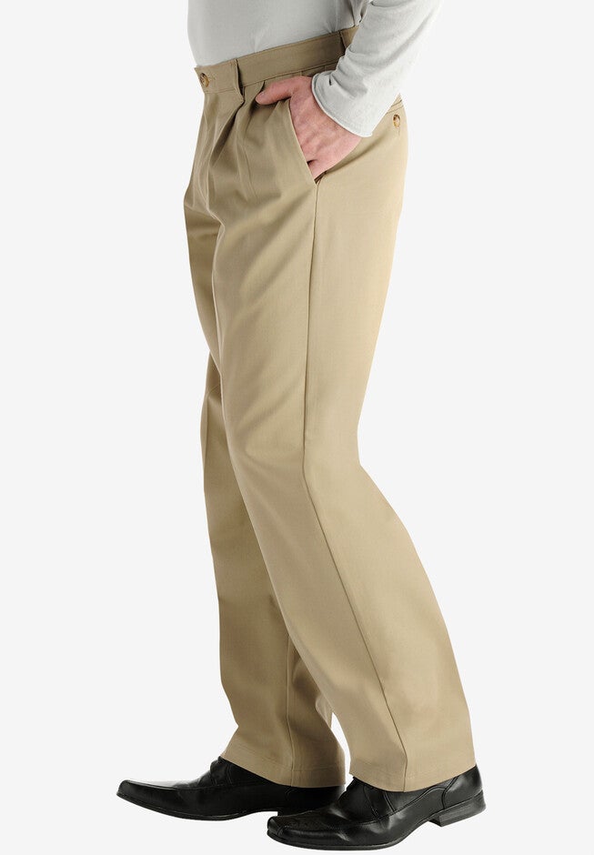 Lee® Custom Fit Relaxed Fit Pleated Front Pants, , alternate image number null