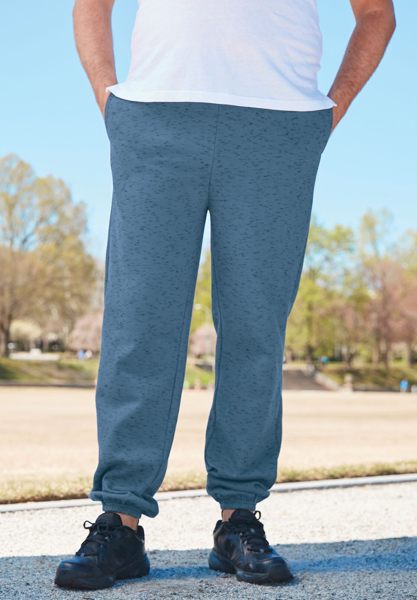 Joggers with elastic cuffs on sale