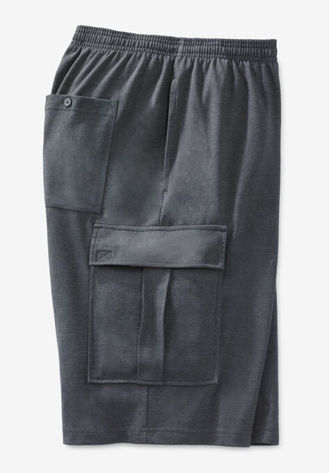 Lightweight Jersey Cargo Shorts, , alternate image number null