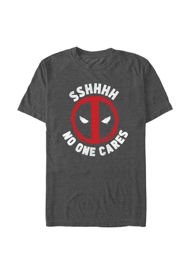 No One Cares Tops & Tees, CHARCOAL HEATHER, hi-res image number null