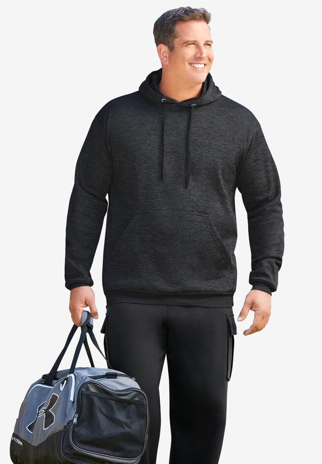 Moisture Wicking Long Sleeve Sweatshirt, BLACK, hi-res image number null