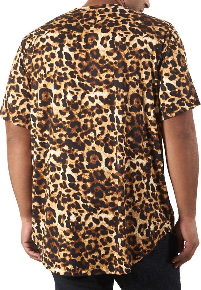 Animal Print Hi Lo Tee, , alternate image number null