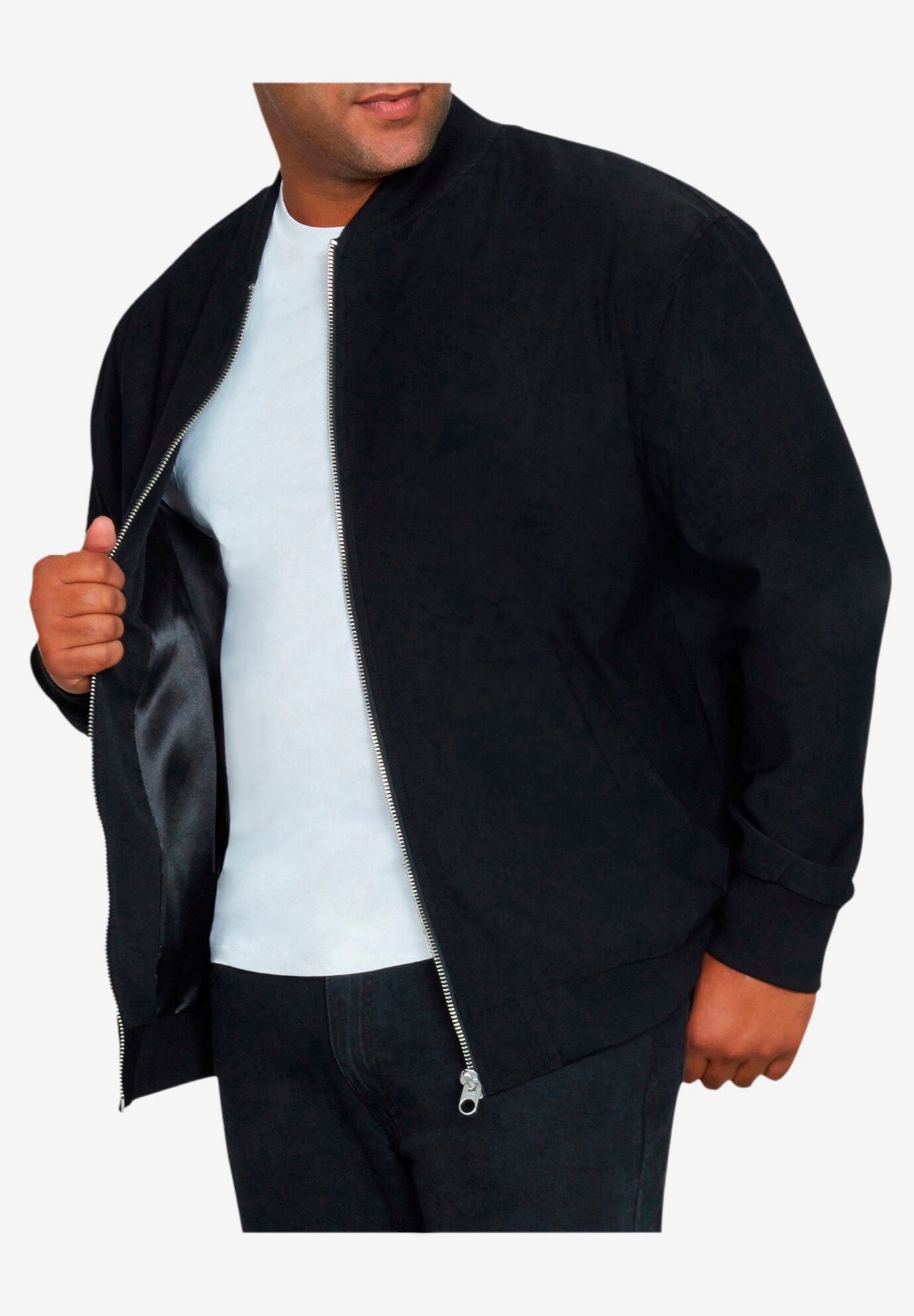 Microsuede Bomber Jacket | King Size
