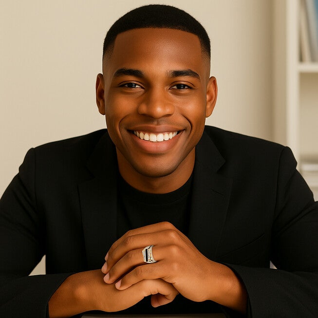 Men's Emerald-Cut Genuine Onyx Crystal Accent Gold-Plated Classic Ring, BLACK, alternate image number 2