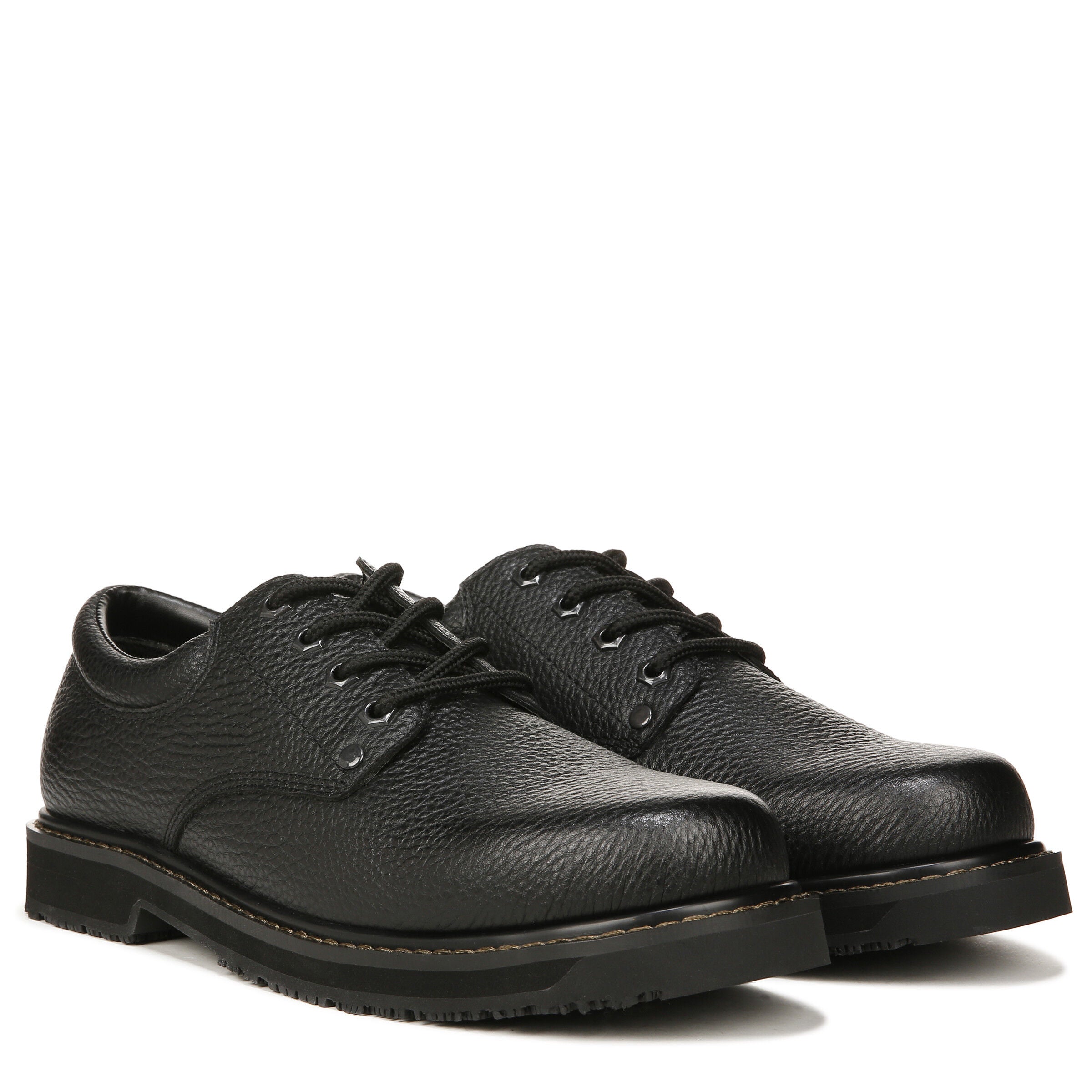 Harrington II Slip Resistant Oxford, BLACK, alternate image number 2