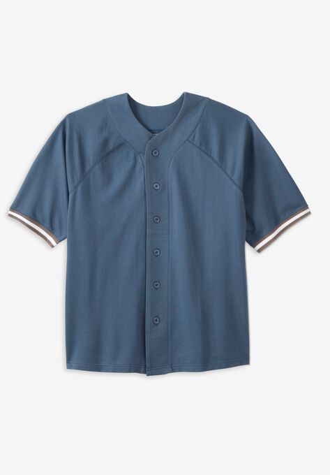 Liberty Blues™ Baseball Crewneck Shirt, SLATE BLUE, hi-res image number null