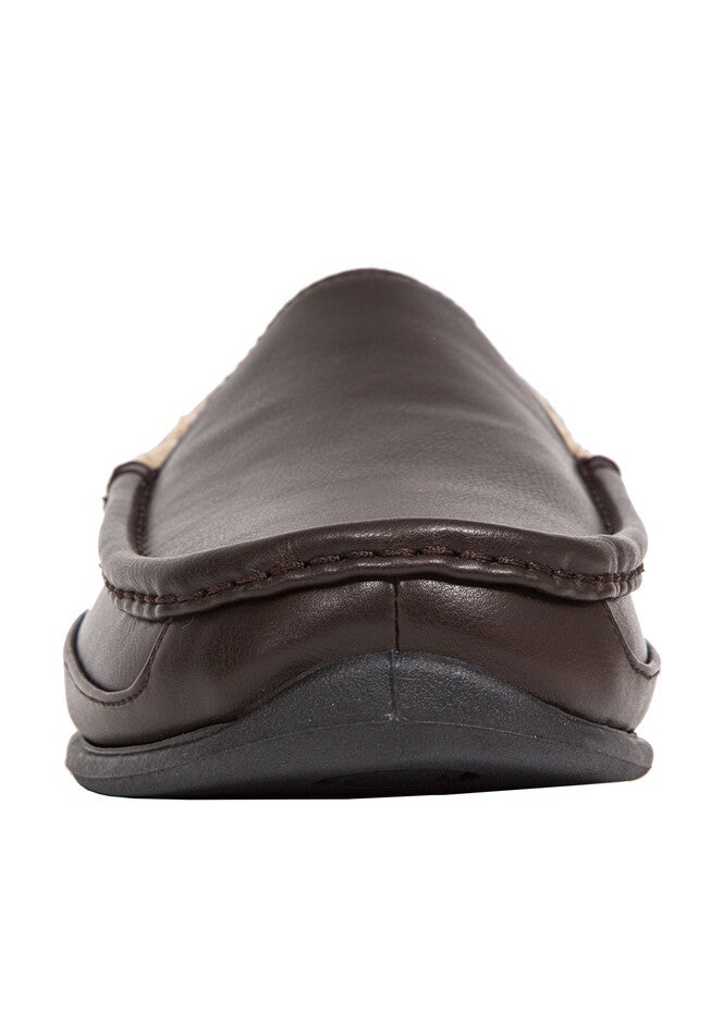 Spun Faux Leather Slippers, , alternate image number null