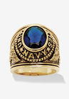 Gold-Plated Sapphire Navy Ring, SAPPHIRE, hi-res image number null