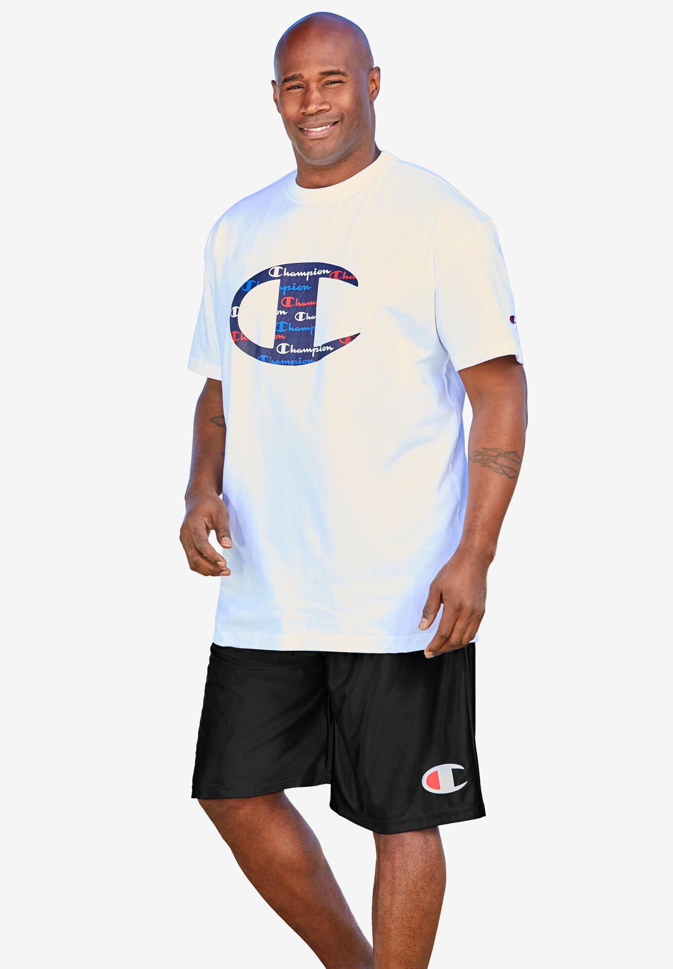 Champion Dazzle Shorts Relaxed Fit Drawstring 4383357 King Size