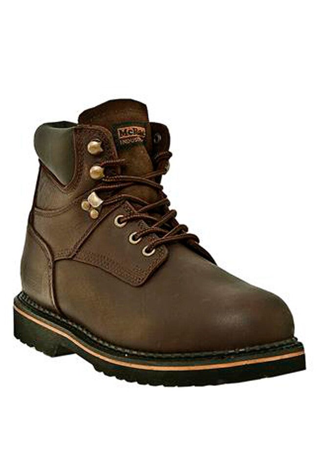 McRae 6 inches Steel Toe Lace Boot , DARK BROWN, hi-res image number 0