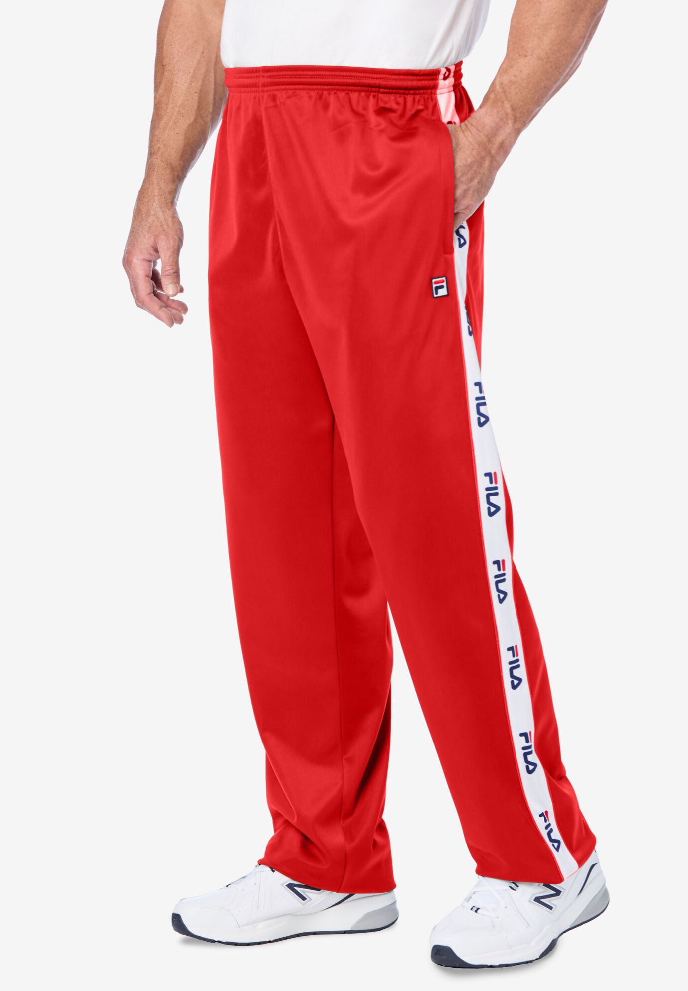 超特価セール開催！！ Logo Fila® Track Size King | Red Fit, Relaxed - Pants ウェア