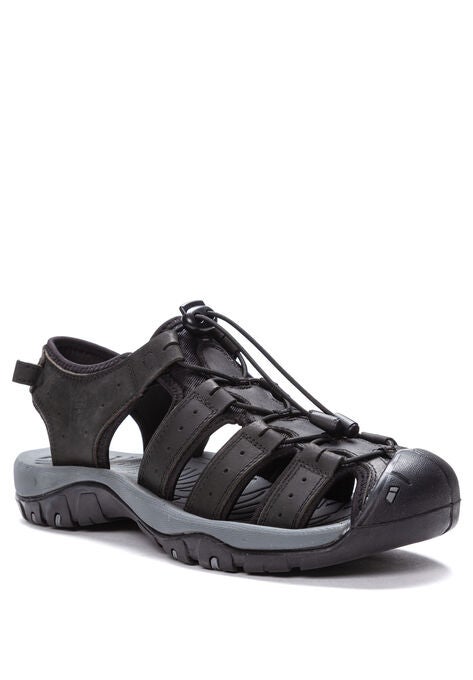 Men's Kona Fisherman Sandals, BLACK, hi-res image number null