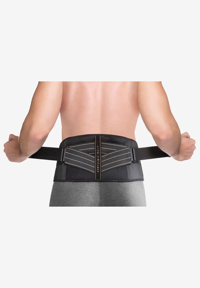 Back Bracket Adjustable Back Pro Brace for Lower Back Support, Black | King Size