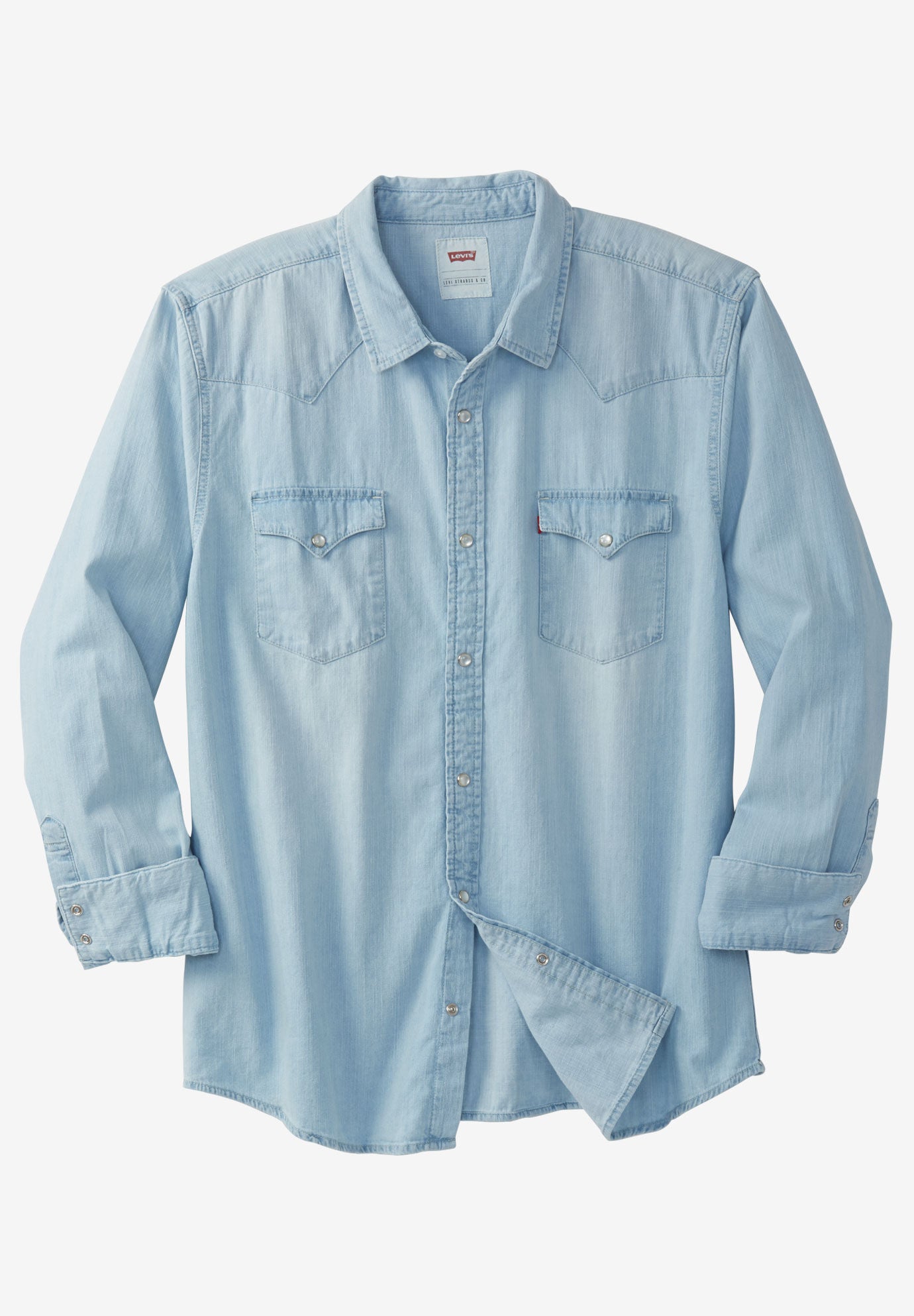 levi denim long sleeve shirt