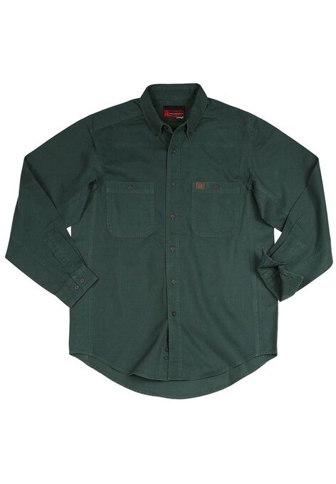 Long Sleeve Cotton Work Shirt By Wrangler Big And Tall Casual