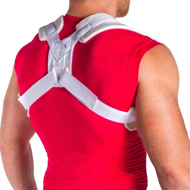 Broken Clavicle Brace, WHITE, hi-res image number 0