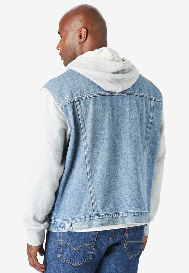 Hybrid Hoodie Trucker Jacket, , on-hover image number null