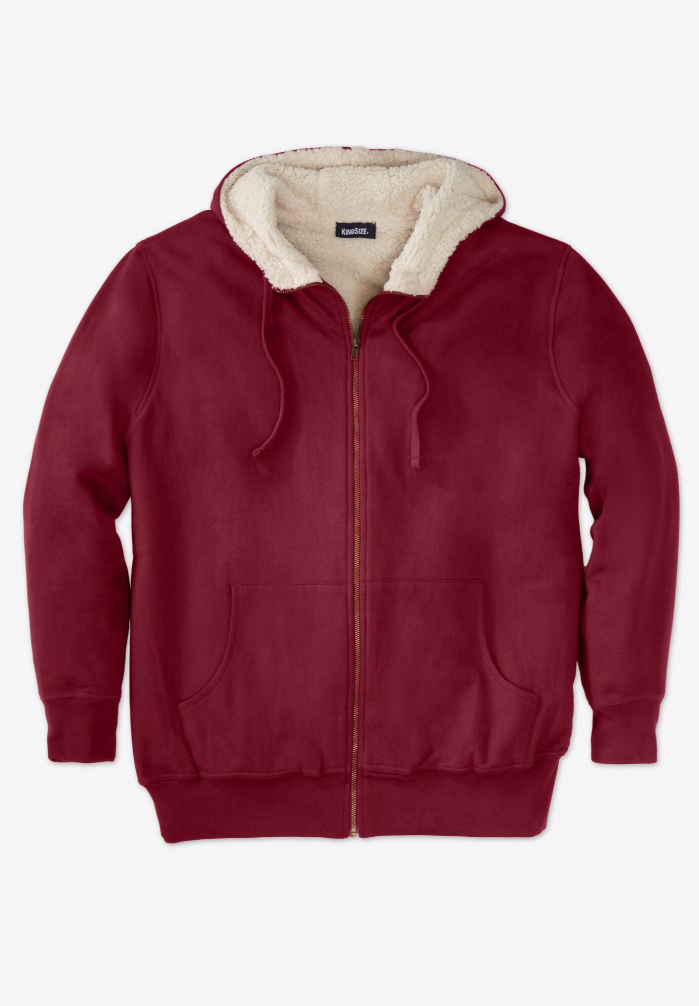 Sherpa lined fleece online hoodie