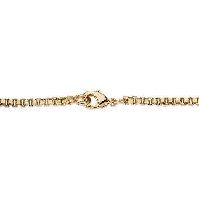 Men's 2.05 Cttw. Cubic Zirconia Gold-Plated Crucifix Necklace 22 inches, WHITE, on-hover image number null