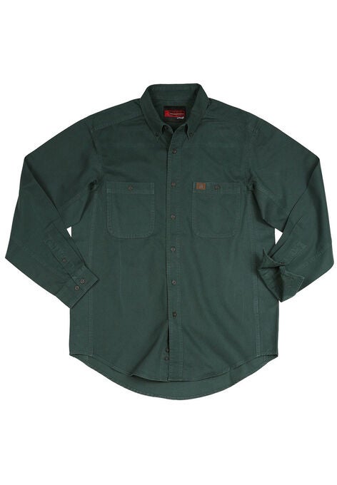 Long-Sleeve Cotton Work Shirt by Wrangler®, , alternate image number null