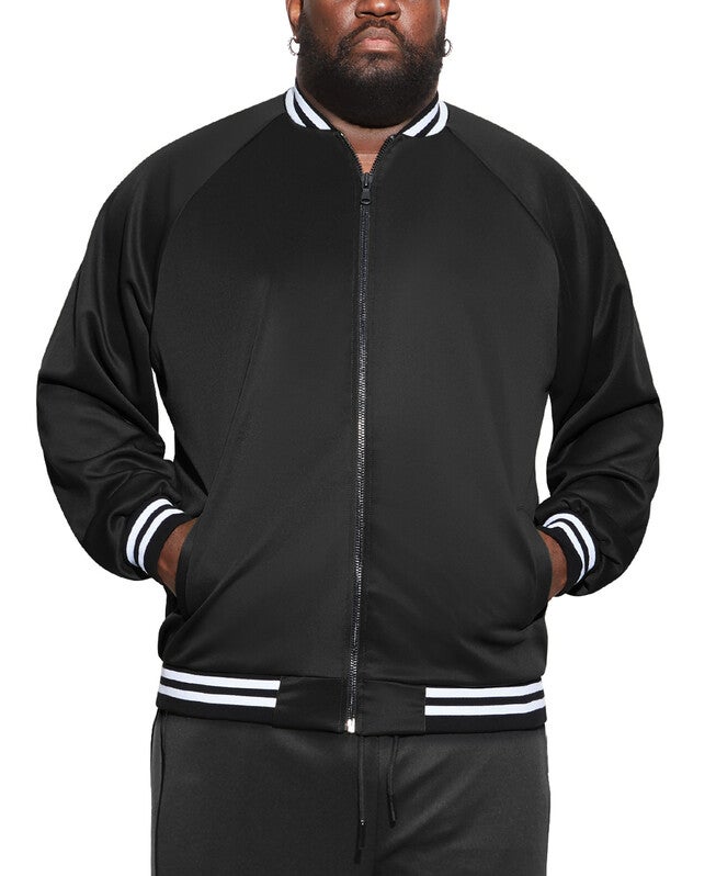 Striped Bomber Jacket, ONYX, hi-res image number null