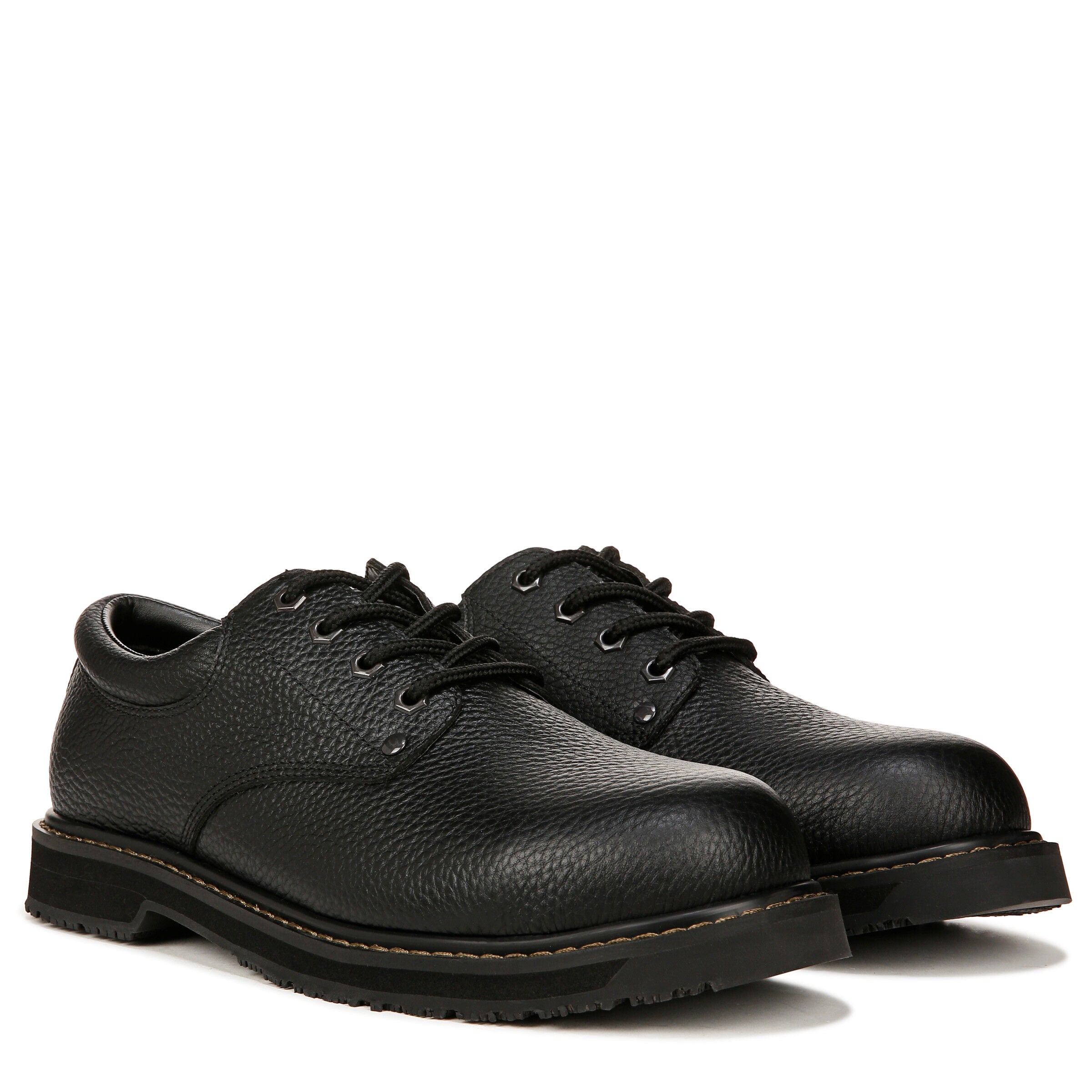 Harrington Composite Toe Slip Resistant Oxford, BLACK, alternate image number 2
