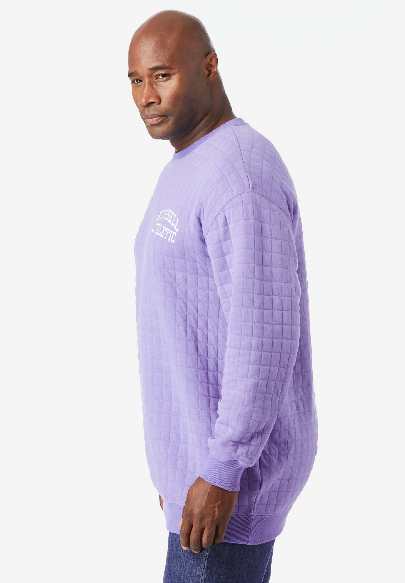 Quilted Crewneck Sweatshirt