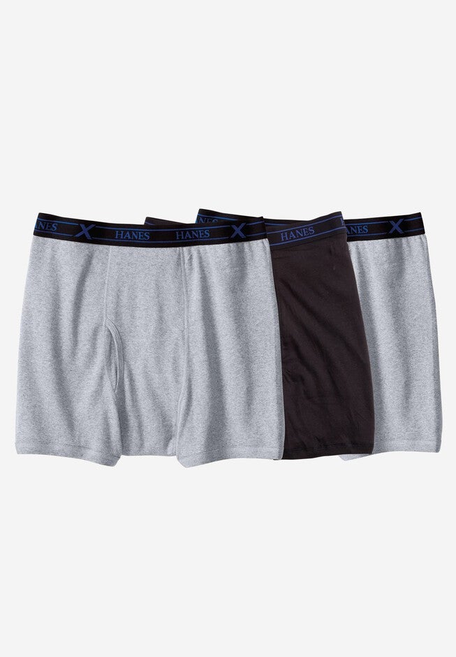 Men's Woven Boxer Shorts 6-Pack - 100% Combed Cotton, Assorted Colors, Sizes M-5XL