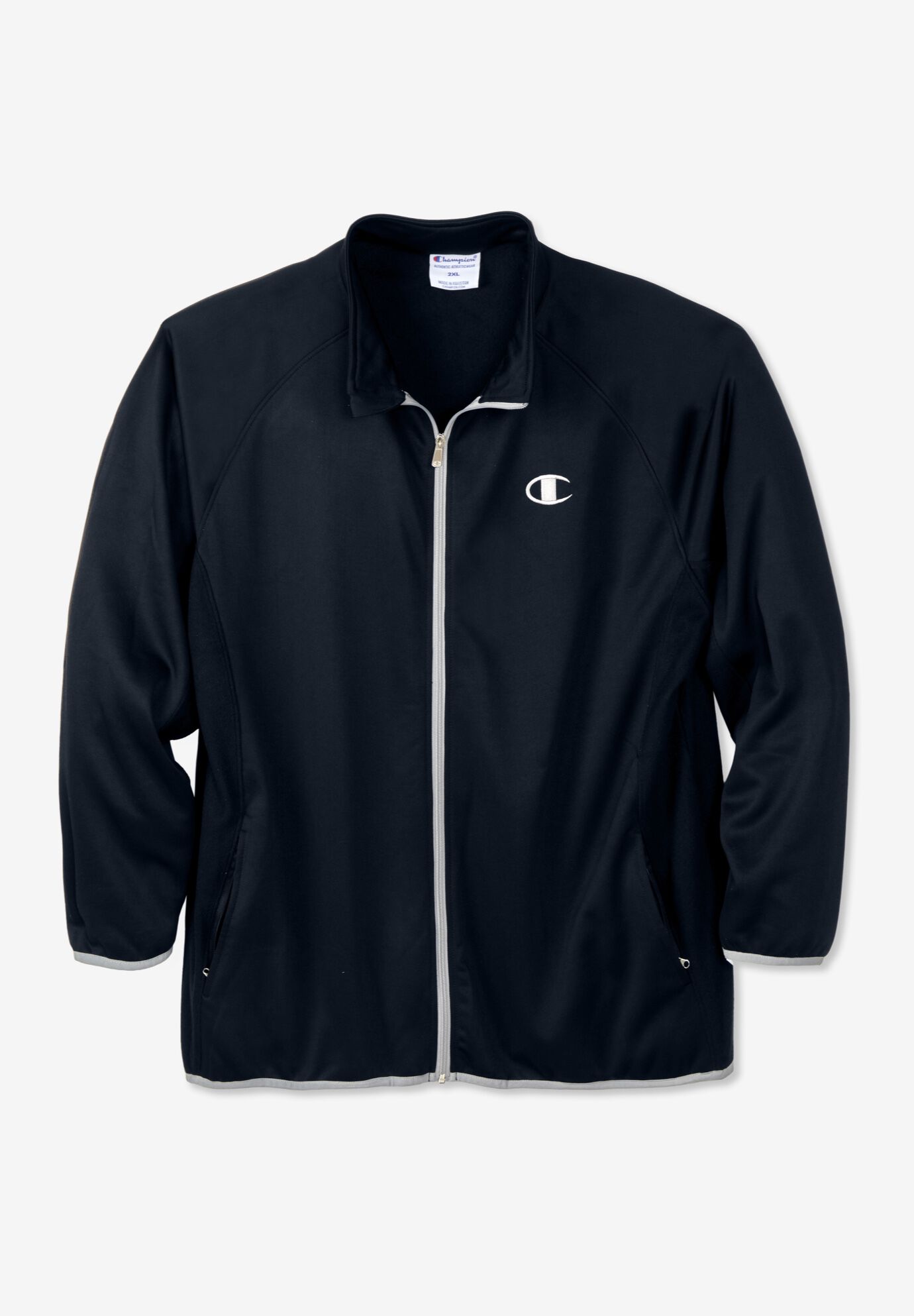 Double-Breasted Wool Peacoat 6XL-8XL Sizes, Black | King Size